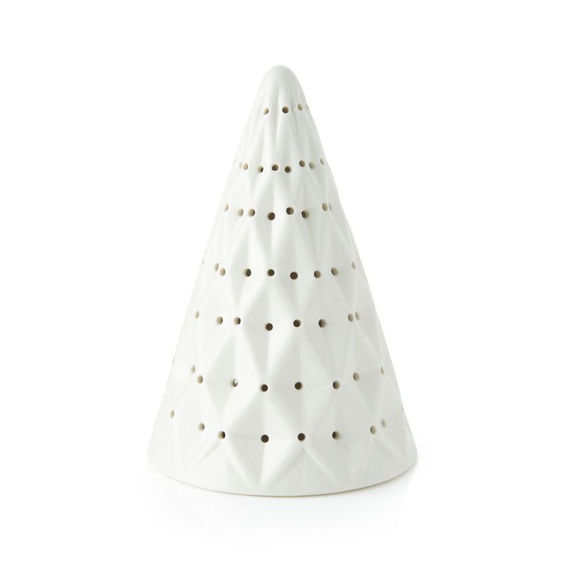 CRATE & BARREL - Árbol de Cerámica Blanco Pequeño
