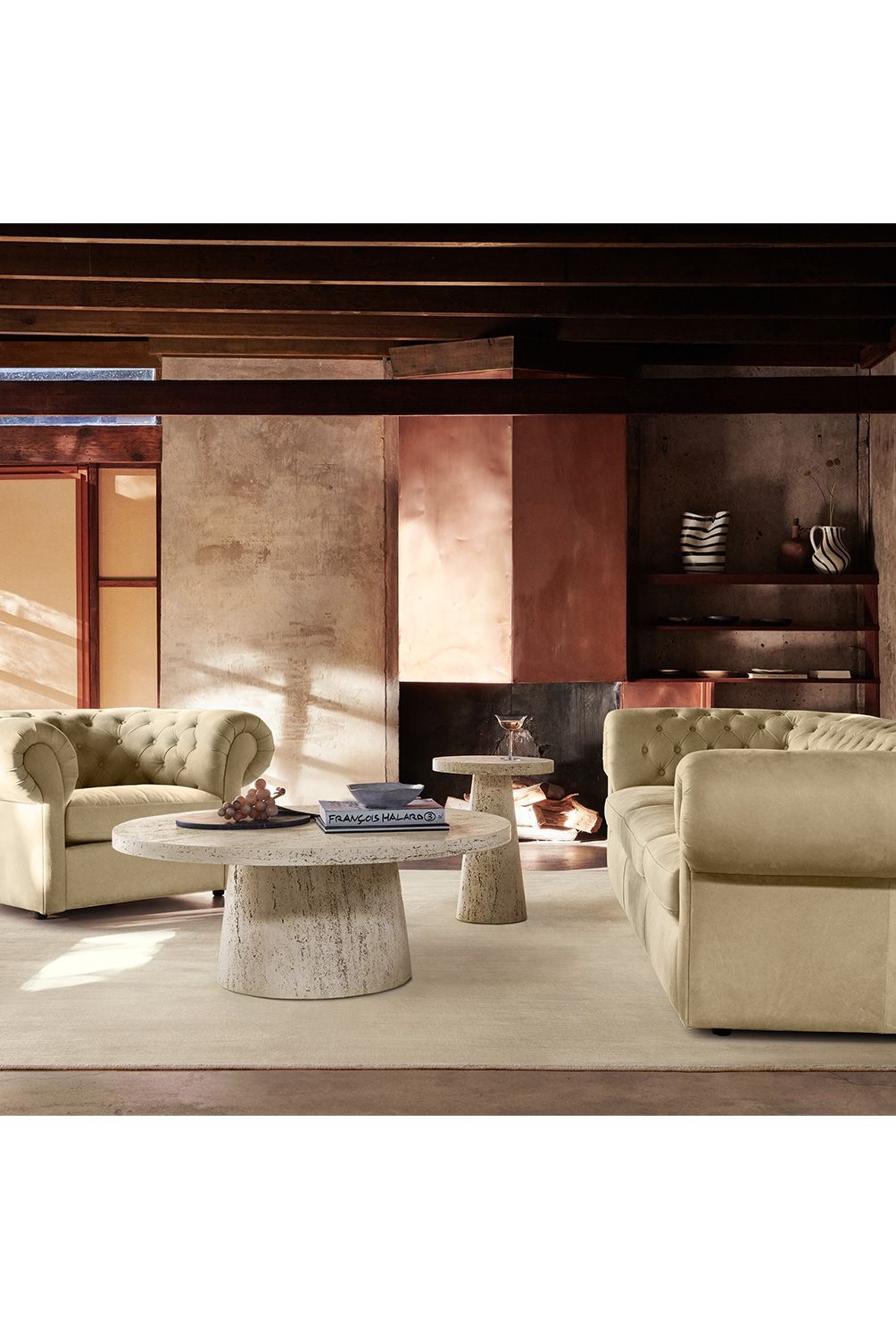 CRATE & BARREL - Mesa Lateral Ext Willy Resina Crate & Barrel