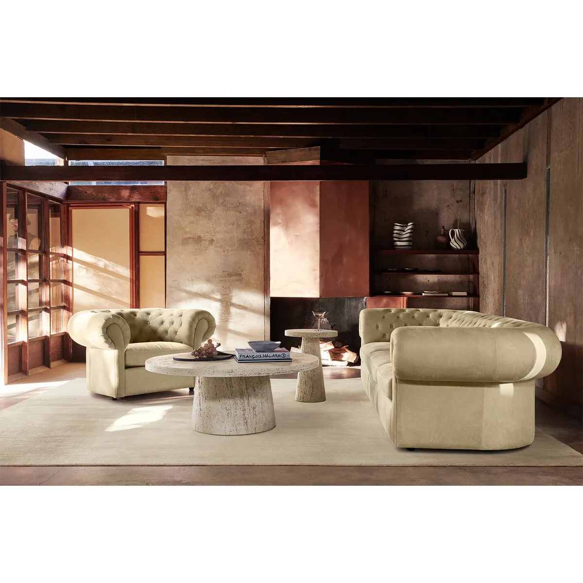 CRATE & BARREL - Mesa Lateral Ext Willy Resina Crate & Barrel