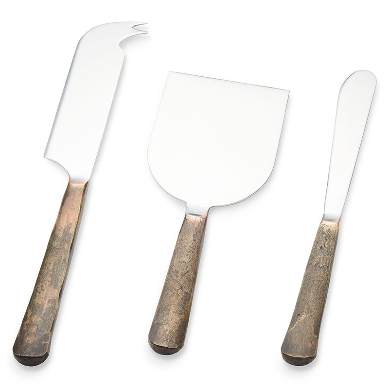 CRATE & BARREL - Set De 3 Cuchillos Para Queso Taz