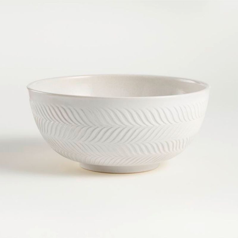 CRATE & BARREL - Bowl Fern Para Mezclar Cerámica Crate & Barrel