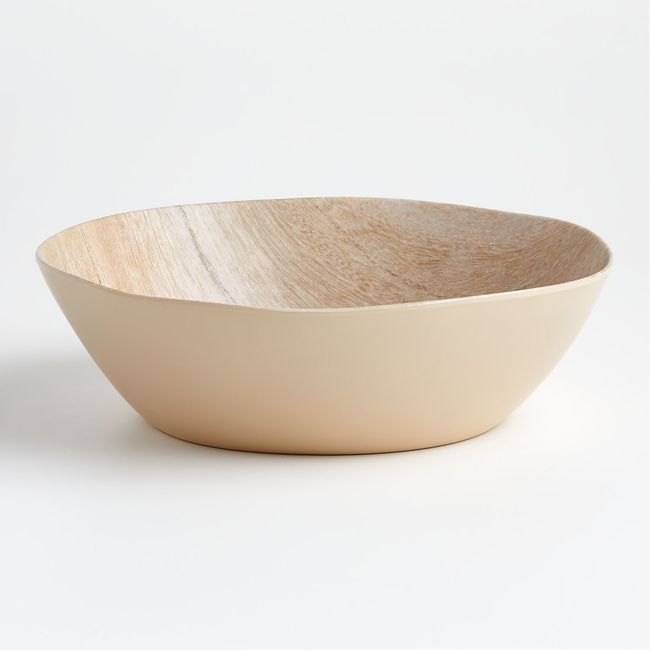 CRATE & BARREL - Bowl Servir Melamina Faux Bois Crate & Barrel