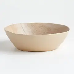 CRATE & BARREL - Bowl Servir Melamina Faux Bois