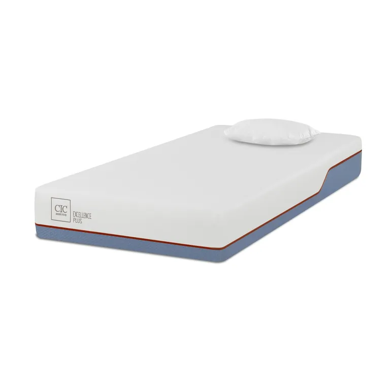 CIC Colchón Excellence Plus 1Plaza X 1.90Mt + Almohadas