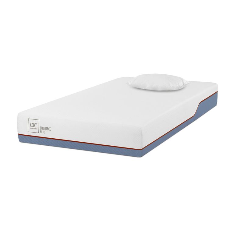 CIC Colchón Excellence Plus 1.5 Plazas X 2.00Mt + Almohadas