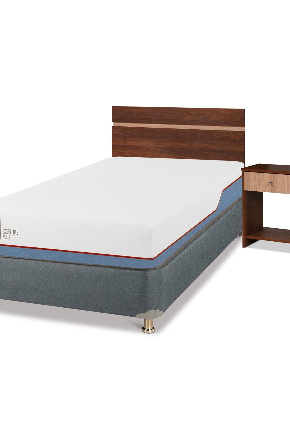 CIC - Cama Americana 1,5 Plazas Excellence Plus + Muebles Cic