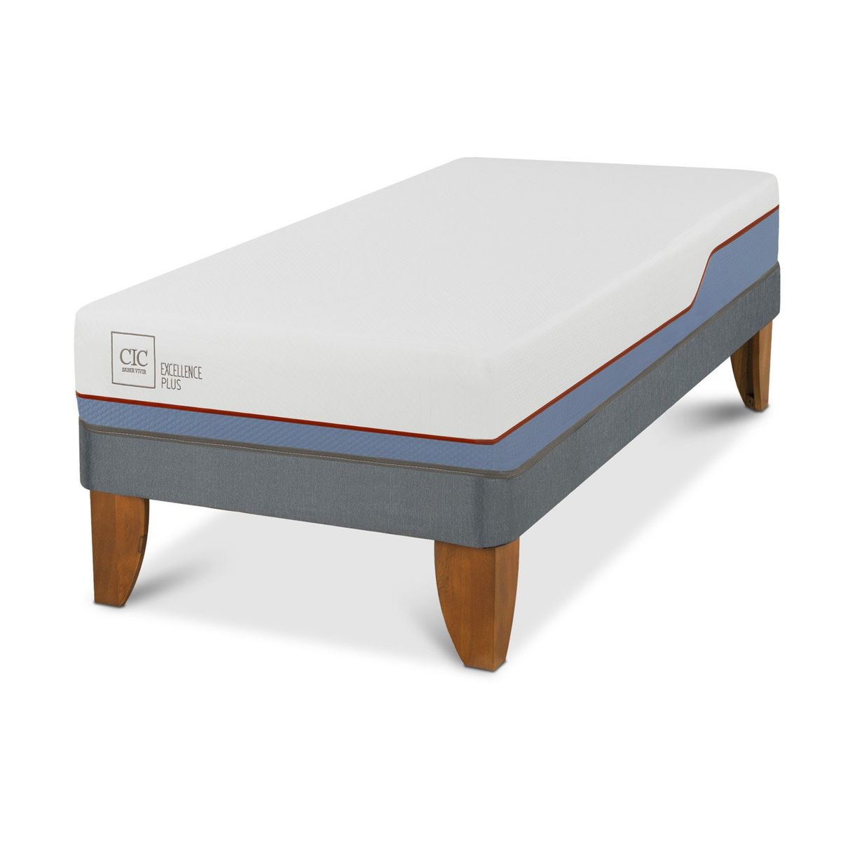 CIC - Cama Europea Excellence Plus 1 Plaza x 2.00 mt  CIC
