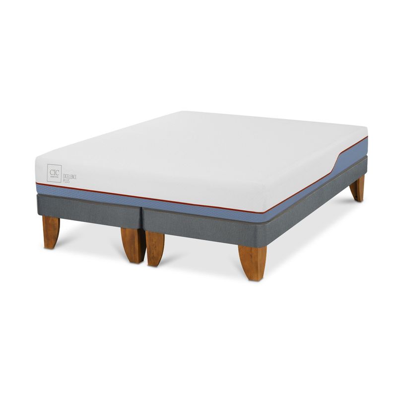 CIC - Cama Europea 2 Plazas Excellence Plus Cic 150 x 200 Cm Base Dividida