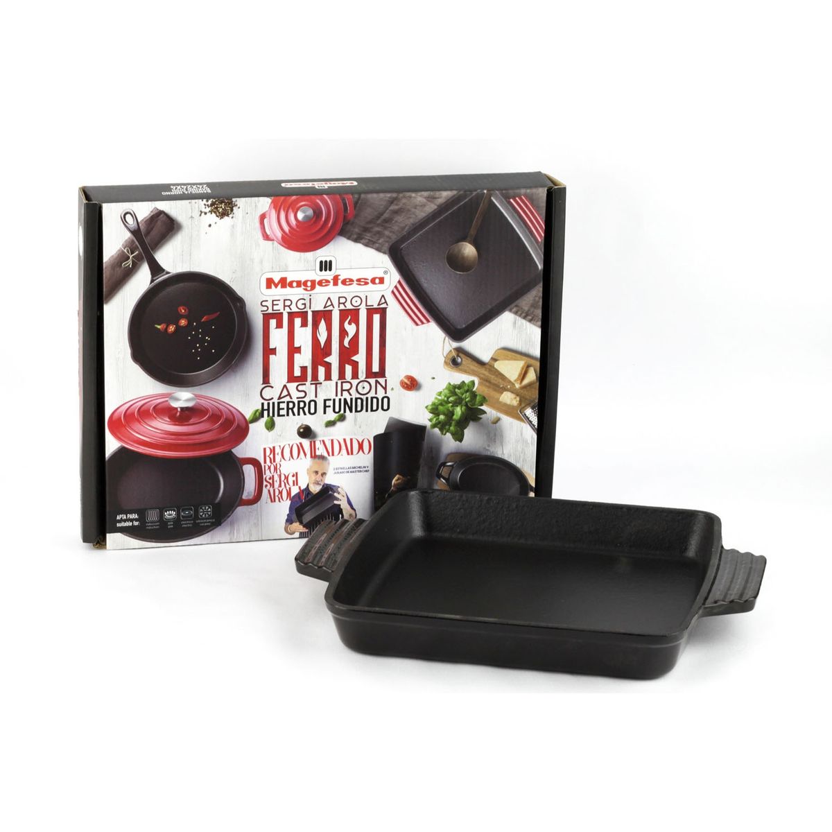 MAGEFESA - Fuente de Horno 24 cm Negro Magefesa