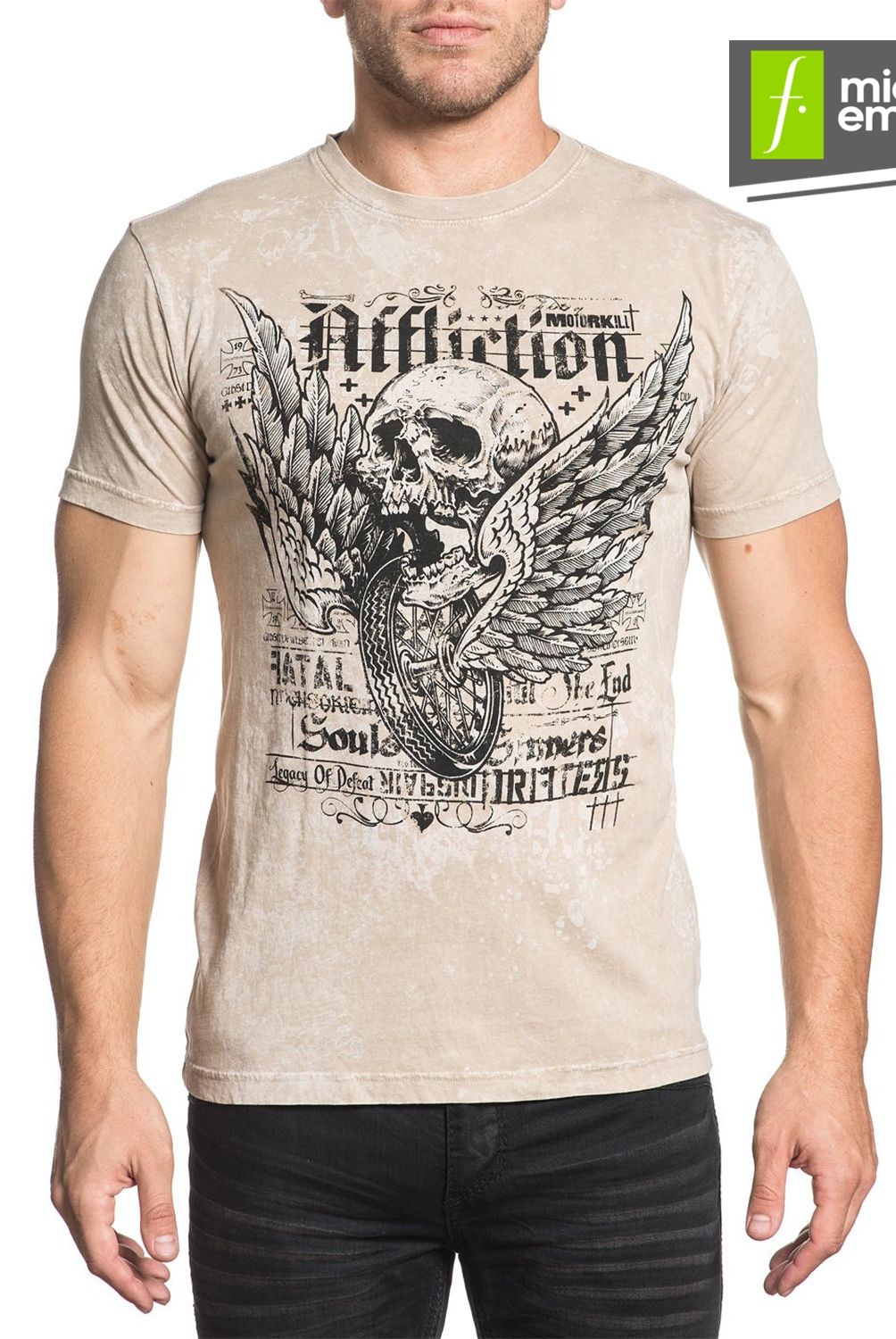 AFFLICTION CLOTHING - Polera Fatal Defeat