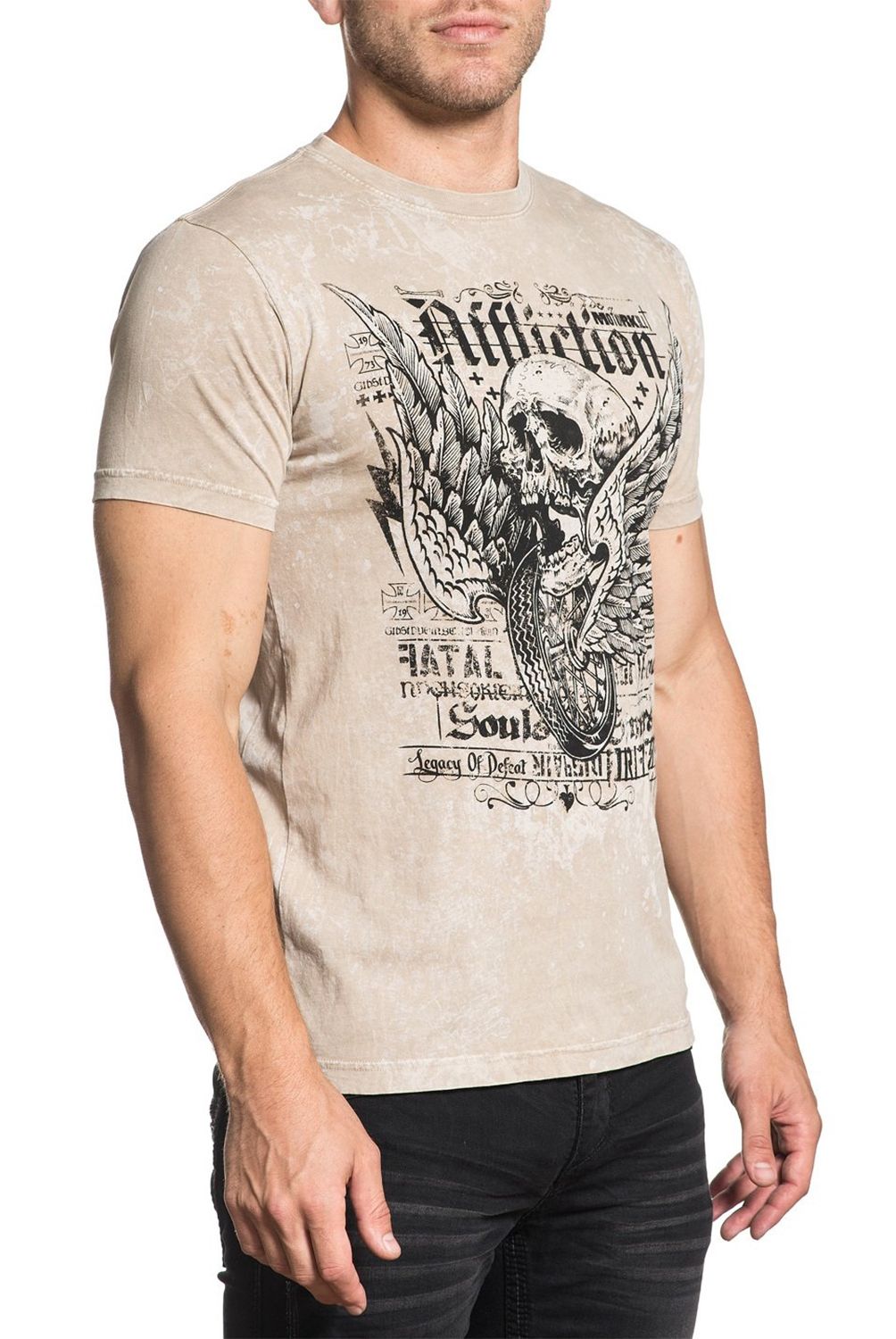 AFFLICTION CLOTHING - Polera Fatal Defeat