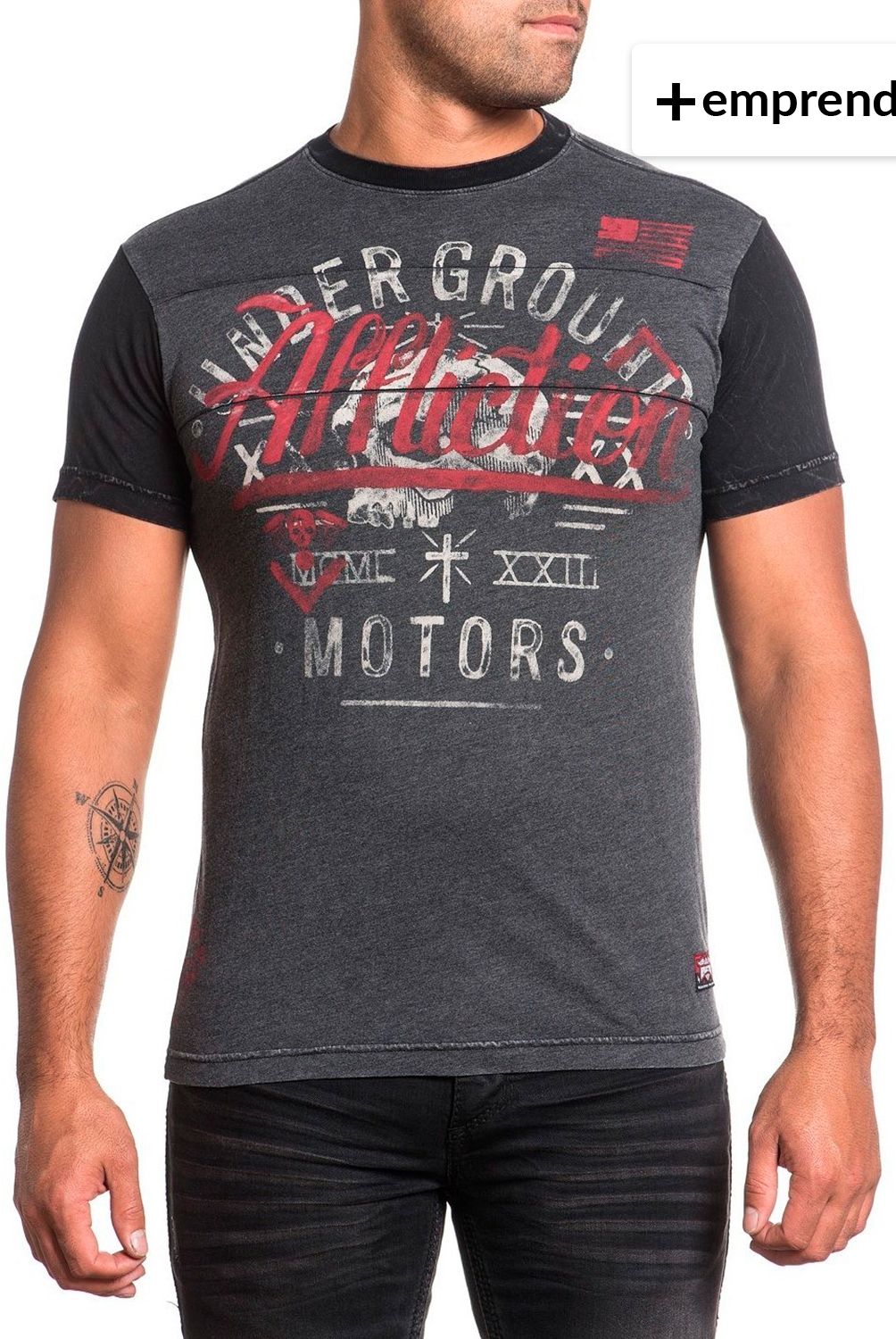 AFFLICTION CLOTHING - Polera de Vestir Classic Fit
