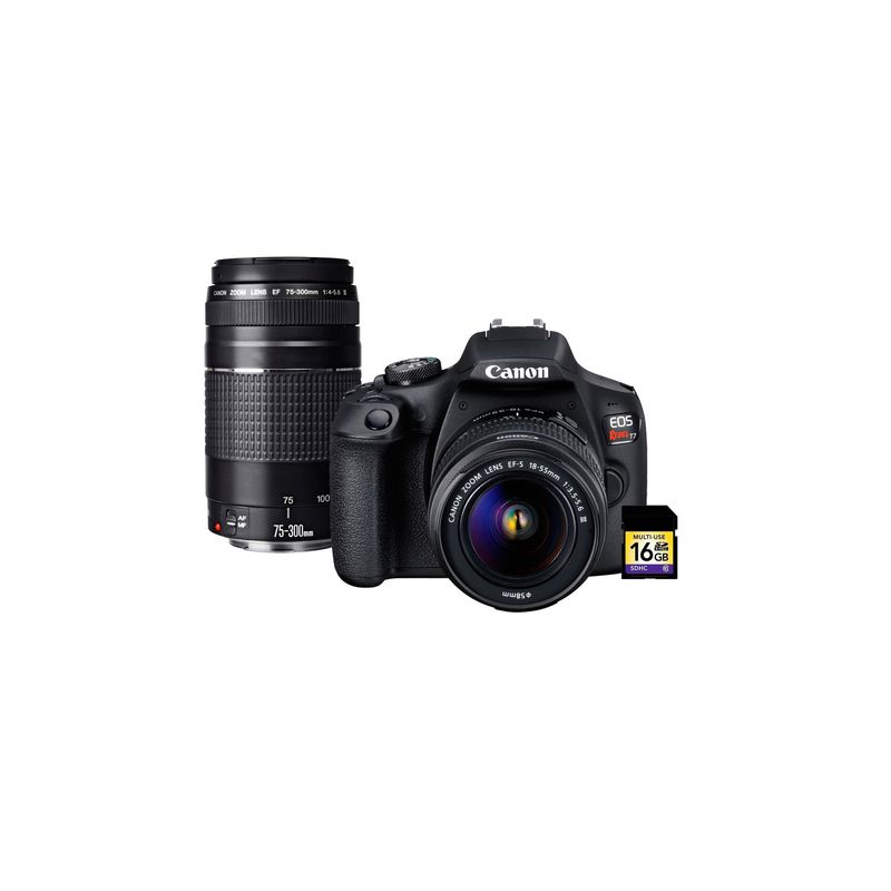 CANON - Cámara Reflex Eos Rebel T7 Premium Kit