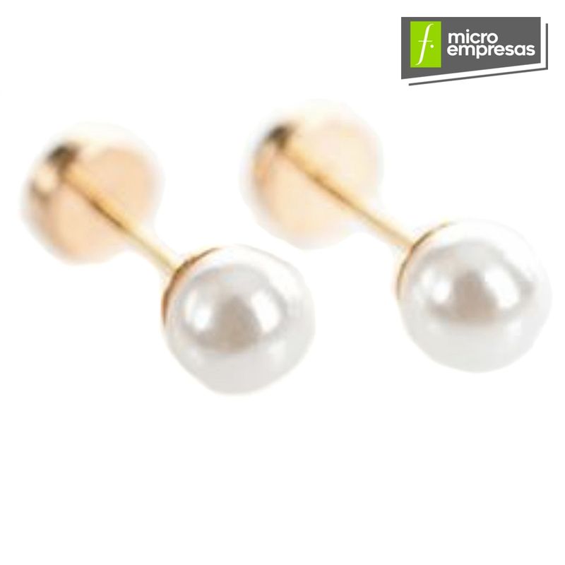 GRANDLIFE - Aros Bebé Perla 4MM