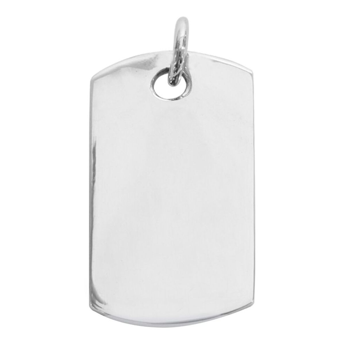 DIPLATA - Colgante Diseño Placa Lisa Plata 925