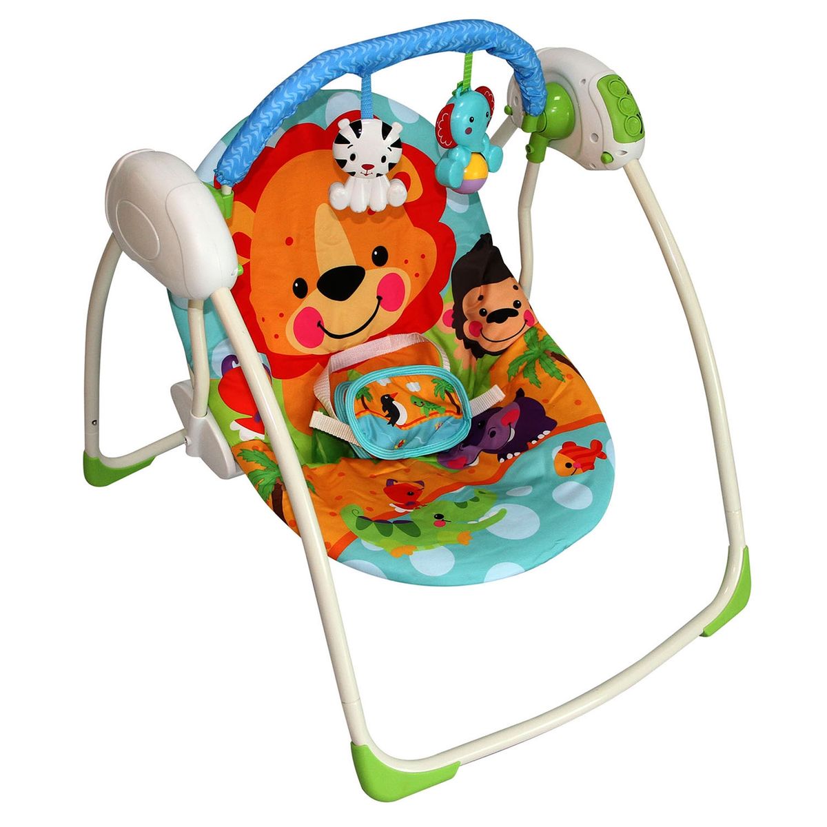 BEBEGLO - Silla Nido Mecedora Musical León Bebeglo