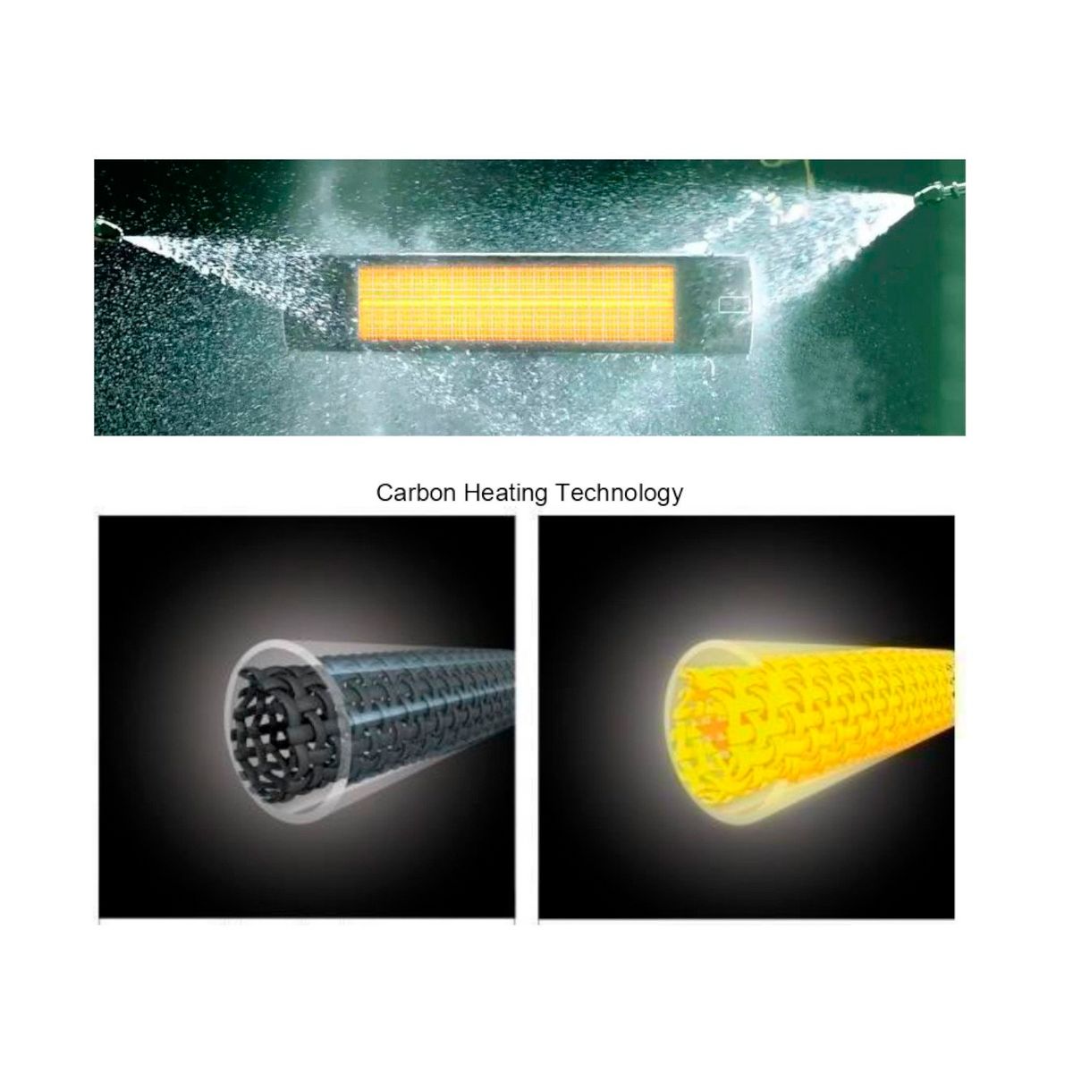 PRIMATERM - Primaterm Calefactor de Terraza Eléctrico Infrarrojo 2500W