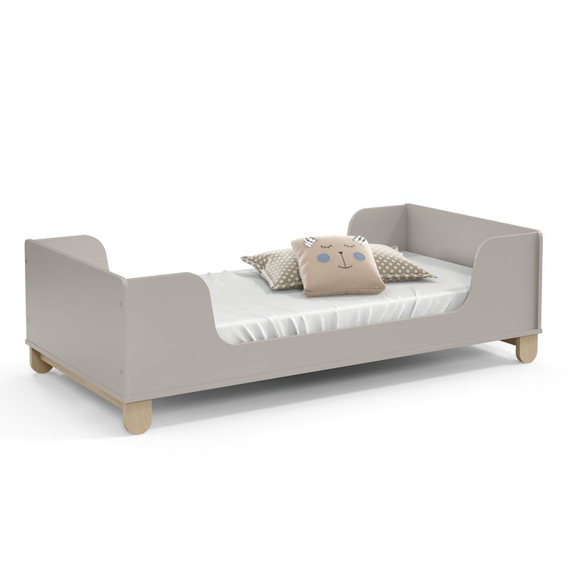 KIDSCOOL - Mini Cama Zupi Madera Gris Kidscool
