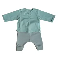 LITTLE FOOT - Set Blusa Cel-Pantalón Buzo Niña