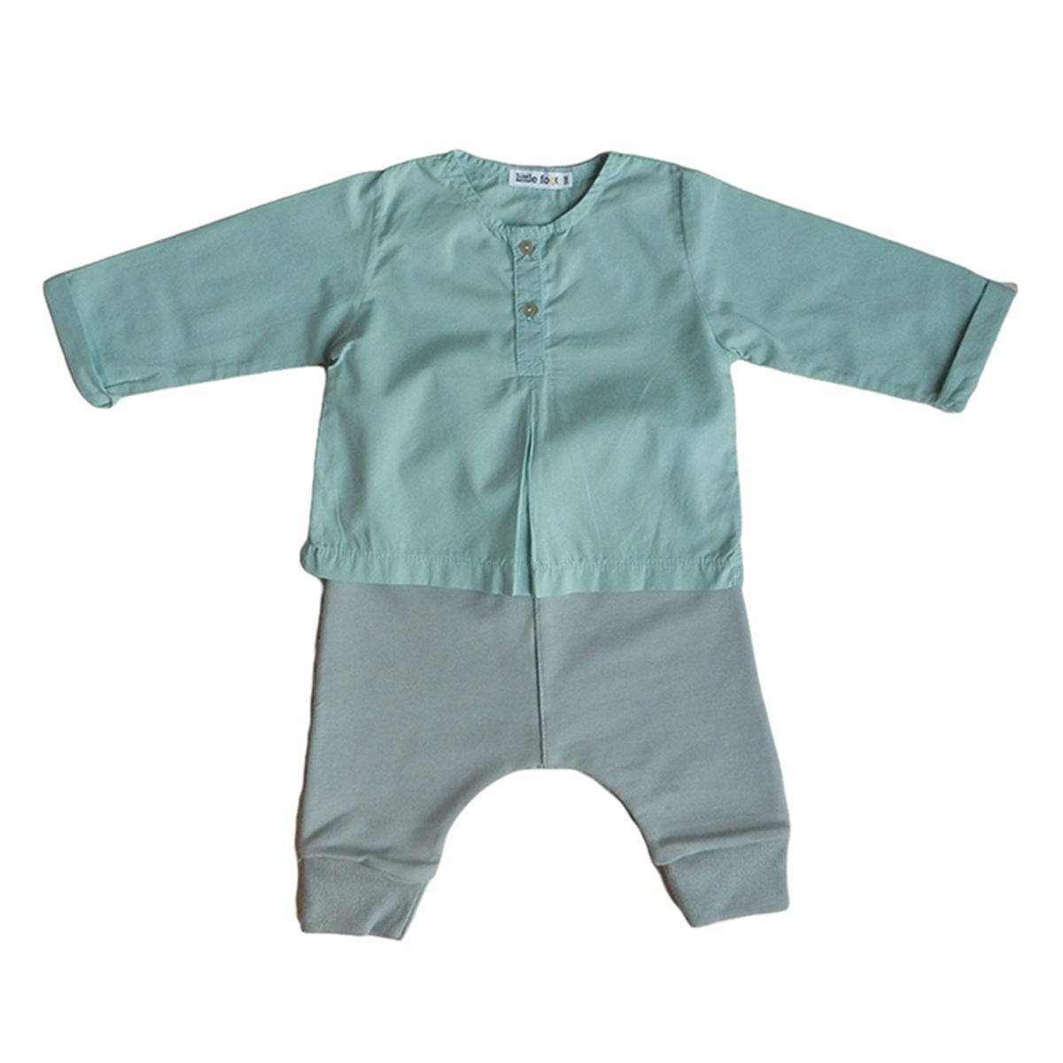 LITTLE FOOT - Set Blusa Cel-Pantalón Buzo Bebé Niña Little Foot