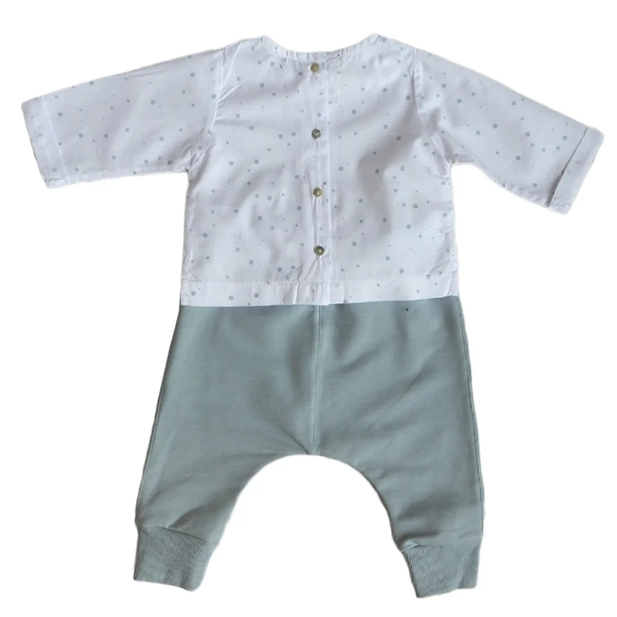 LITTLE FOOT - Set Blusa + Chaleco + Pantalón Bebé Niña Little Foot