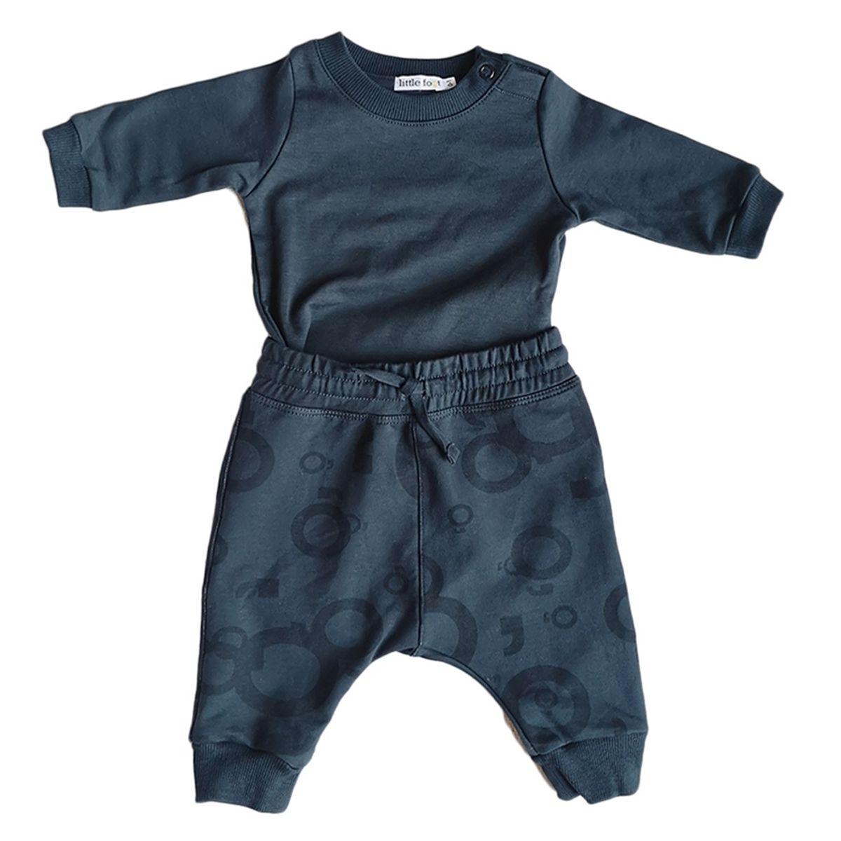 LITTLE FOOT - Polera + Pantalón Bebé Niño Little Foot