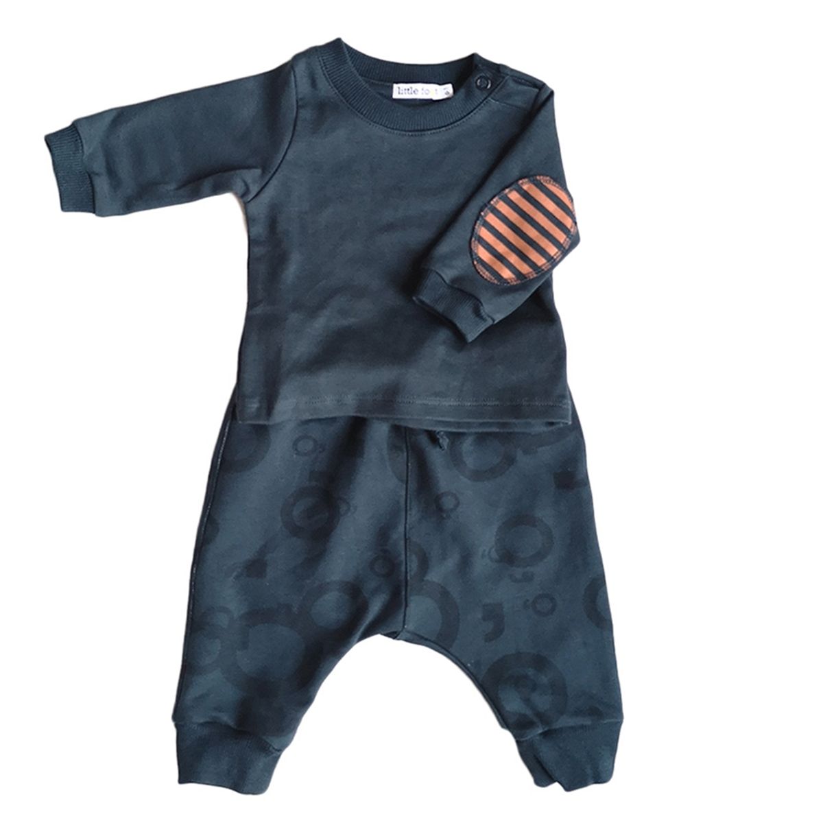 LITTLE FOOT - Polera + Pantalón Bebé Niño Little Foot