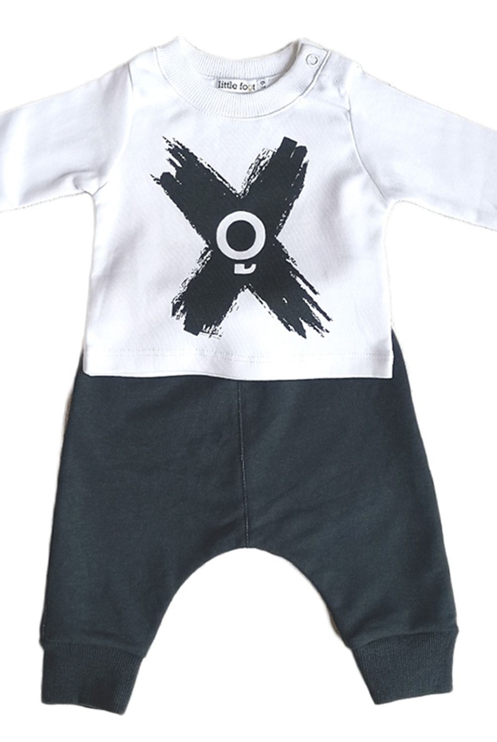LITTLE FOOT - Polera-Pantalón Buzo Blanco Niño Little Foot