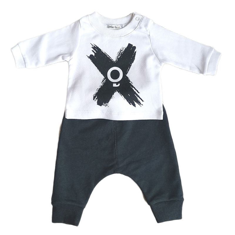 LITTLE FOOT - Polera-Pantalón Buzo Blanco Niño Little Foot