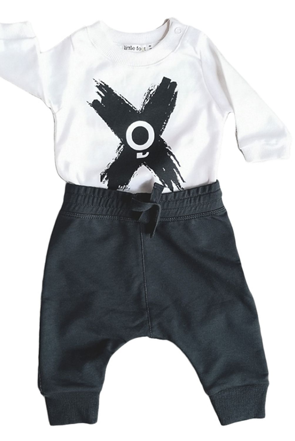 LITTLE FOOT - Polera-Pantalón Buzo Blanco Niño Little Foot