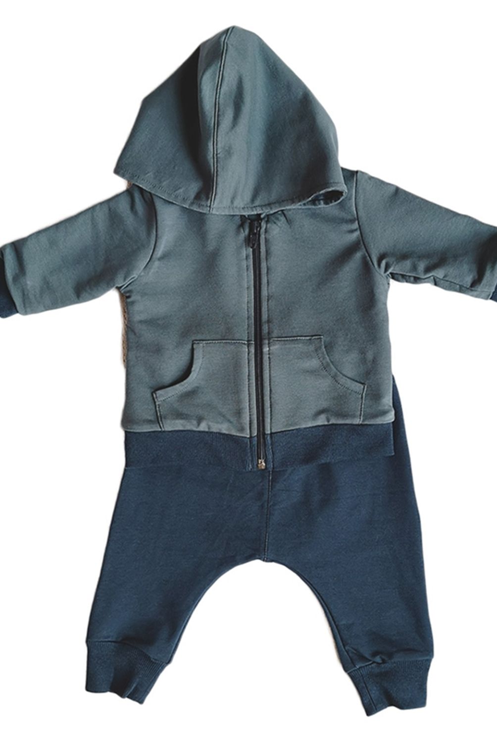 LITTLE FOOT - Polerón-Pantalón Buzo Azul Niño Little Foot