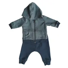 LITTLE FOOT - Polerón-Pantalón Buzo Azul Niño