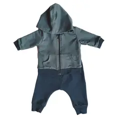 LITTLE FOOT - Polerón-Pantalón Buzo Azul Niño