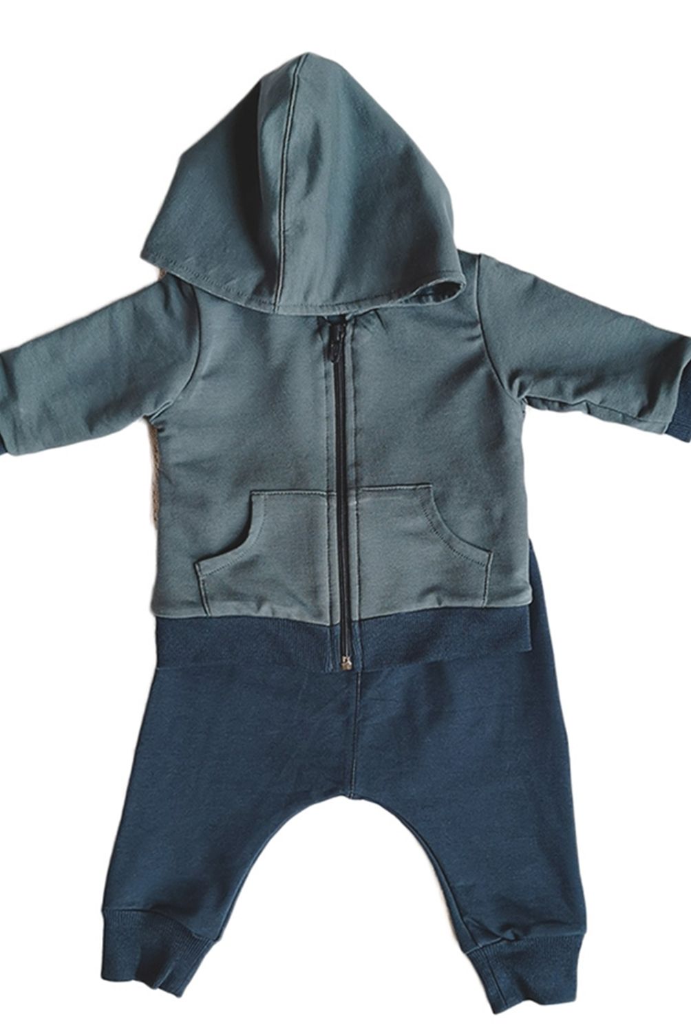 LITTLE FOOT - Polerón-Pantalón Buzo Azul Niño Little Foot