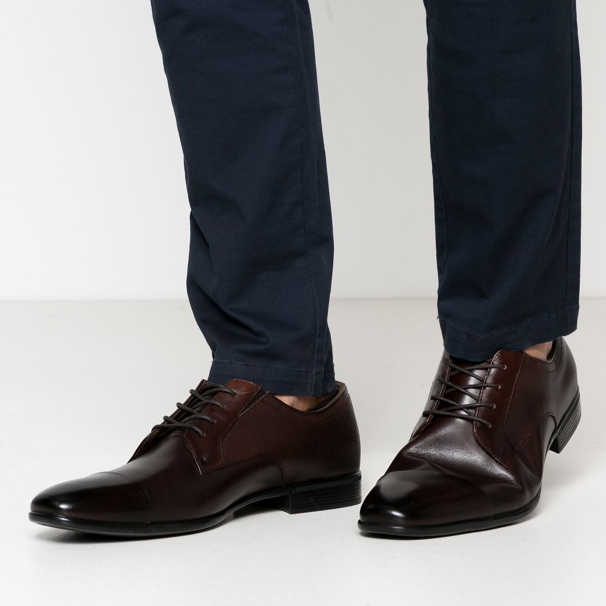 GUANTE - Guante Zapato formal hombre cuero gris