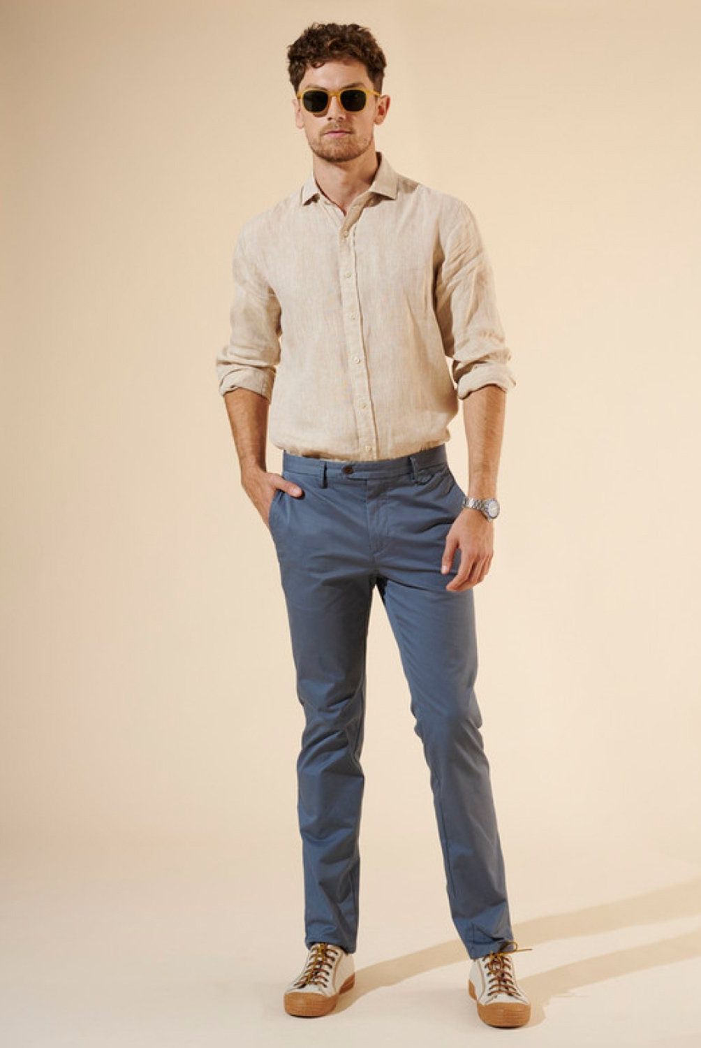 SAVILLE ROW - Pantalón Skinny Fit Algodón Hombre Saville Row