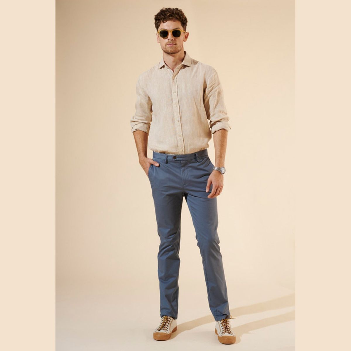 SAVILLE ROW - Pantalón Skinny Fit Algodón Hombre Saville Row