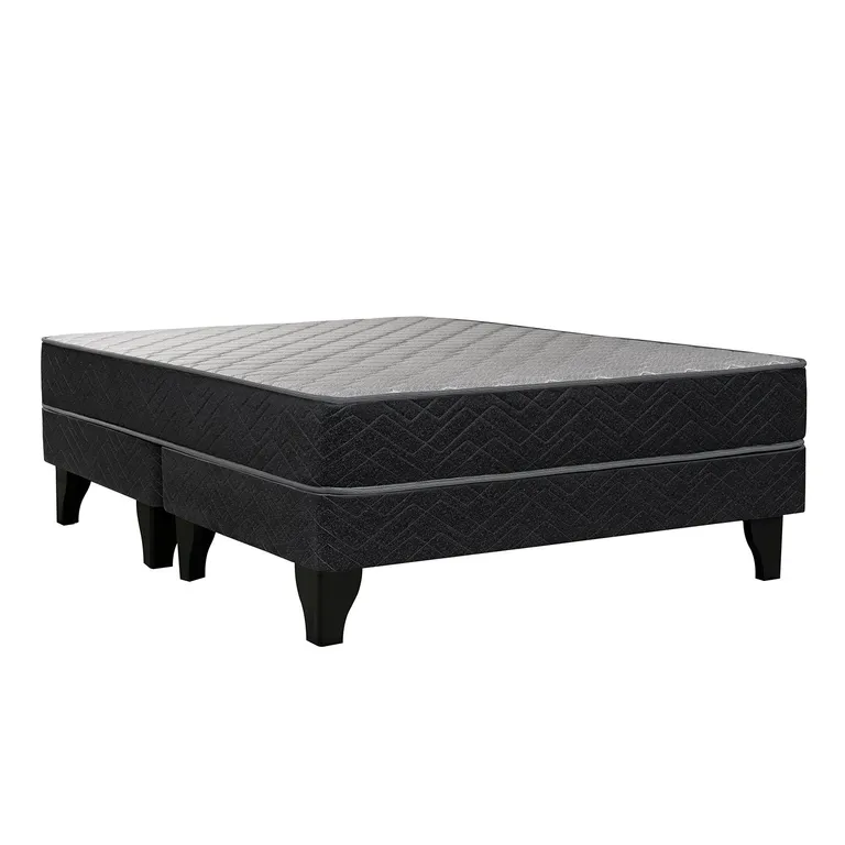 CELTA Cama Europea Apolo Black 2 Plazas X 1.90Mt Base Dividida