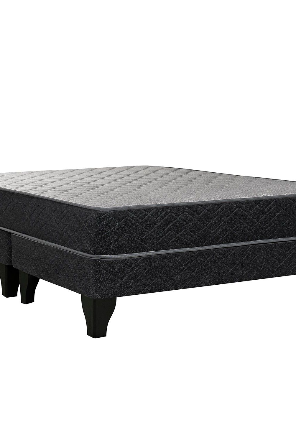 CELTA - Cama Europea Apolo Black 2 Plazas X 1.90Mt Base Dividida Celta