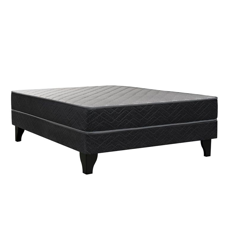 CELTA Cama Europea Apolo Black Full X 1.90Mt Base Normal