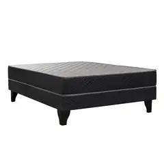 CELTA - Cama Europea Apolo Black Full X 1.90Mt Base Normal