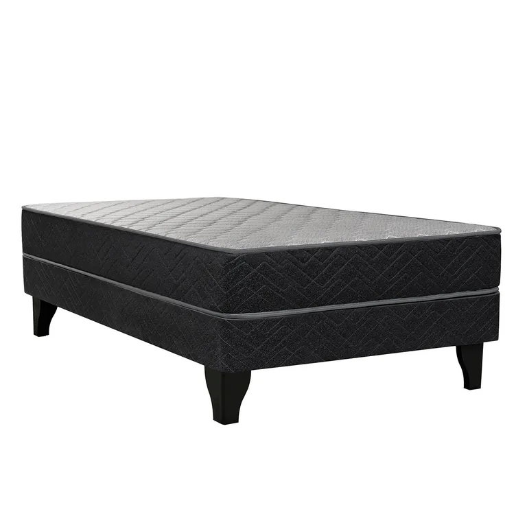 CELTA Cama Europea Apolo Black 1.5 Plazas X 1.90Mt