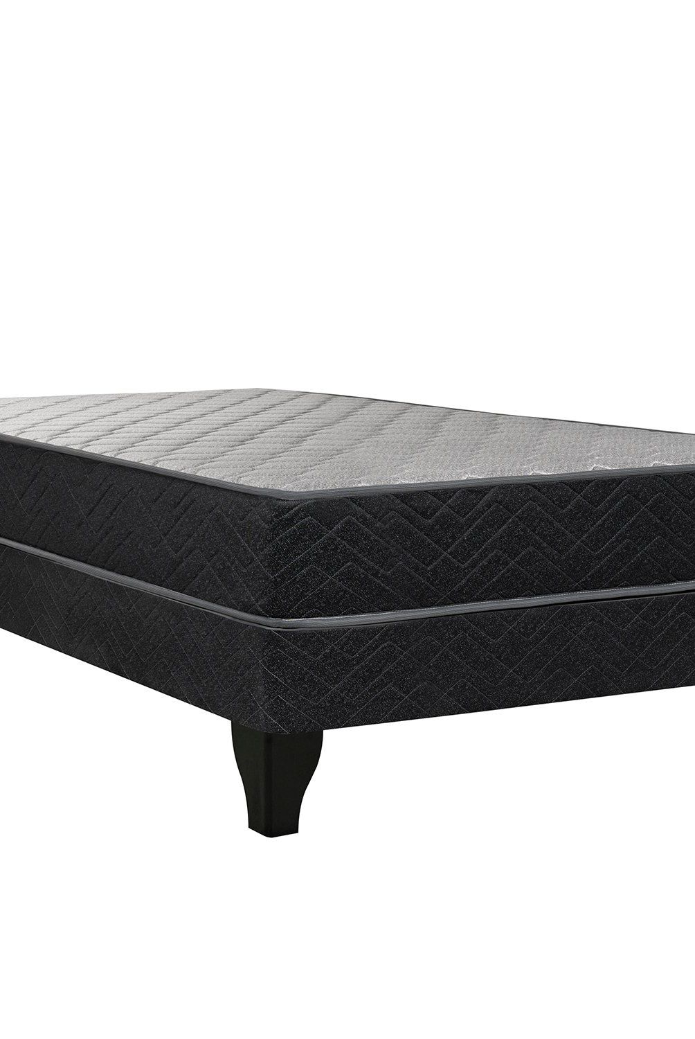 CELTA - Cama Europea Apolo Black 1.5 Plazas X 1.90Mt  Celta