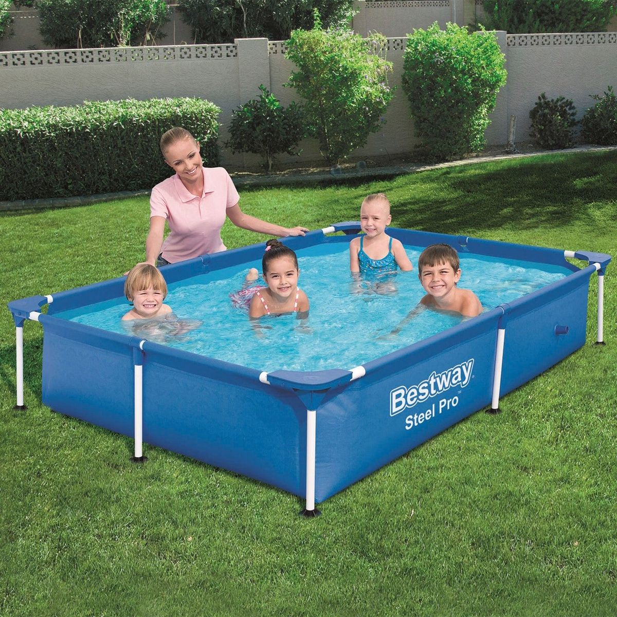 BESTWAY - Piscina Estructural Rectangular 2.21M X 1.50M X 43Cm 1200 Lts Bestway