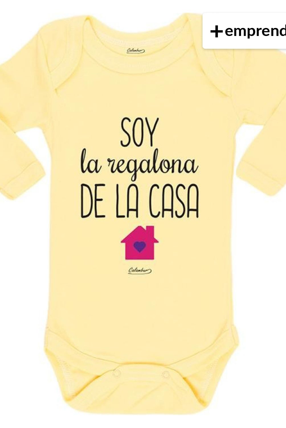 CALAMBUR - Body Bebé Niña Soy La Regalona de La Casa