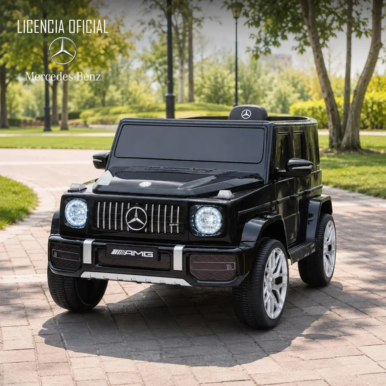 KIDSCOOL Auto a Batería Jeep G63 Con Licencia Mercedes 12V Negro