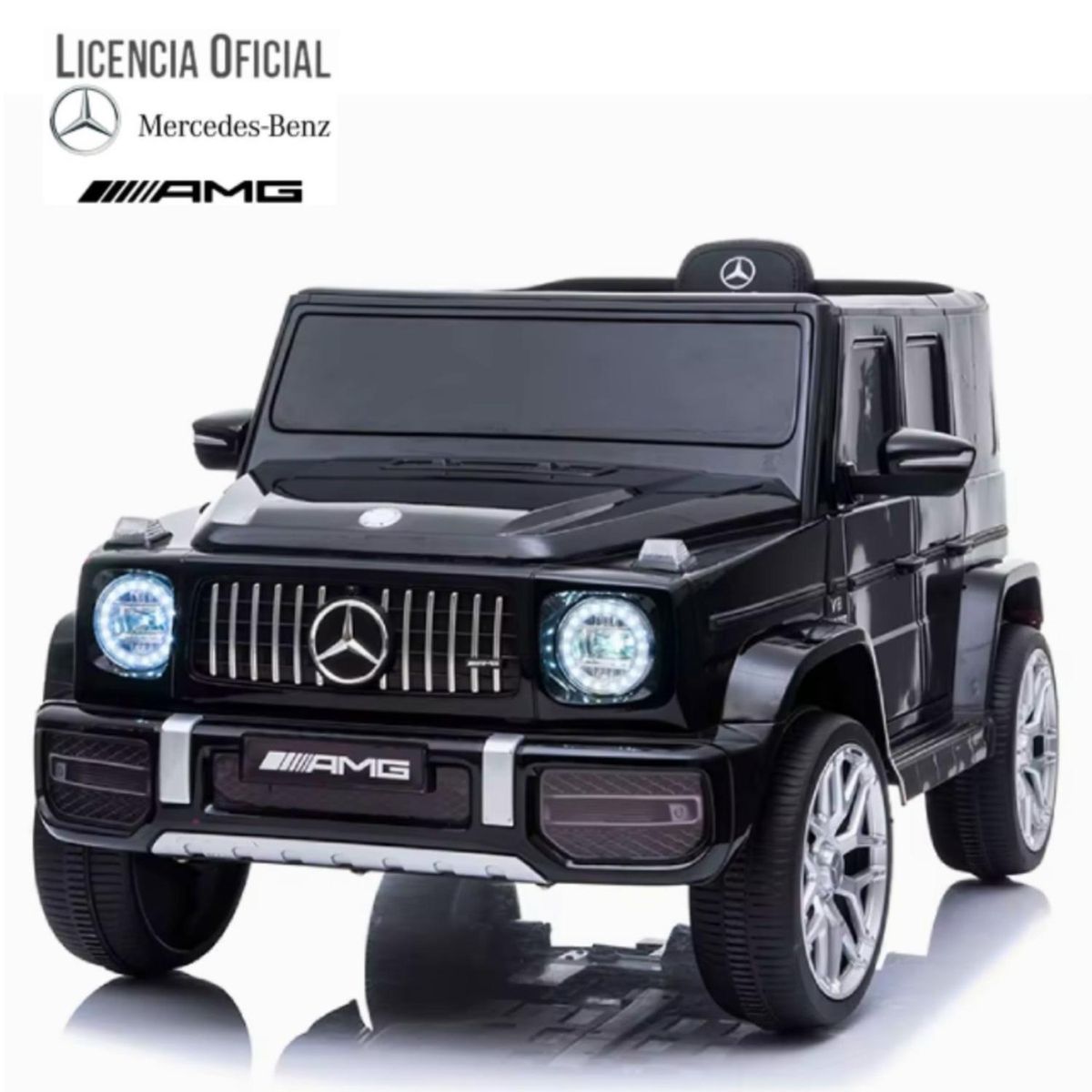 KIDSCOOL - Auto A Bateria Jeep G63 Con Licencia Mercedes 12V Negro Kidscool