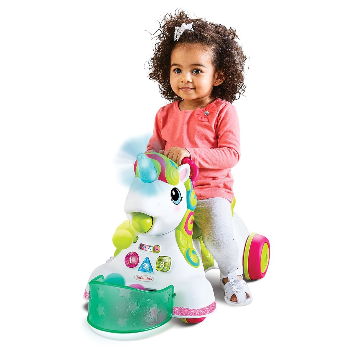 INFANTINO - Unicornio Andador 3 En 1 Infantino