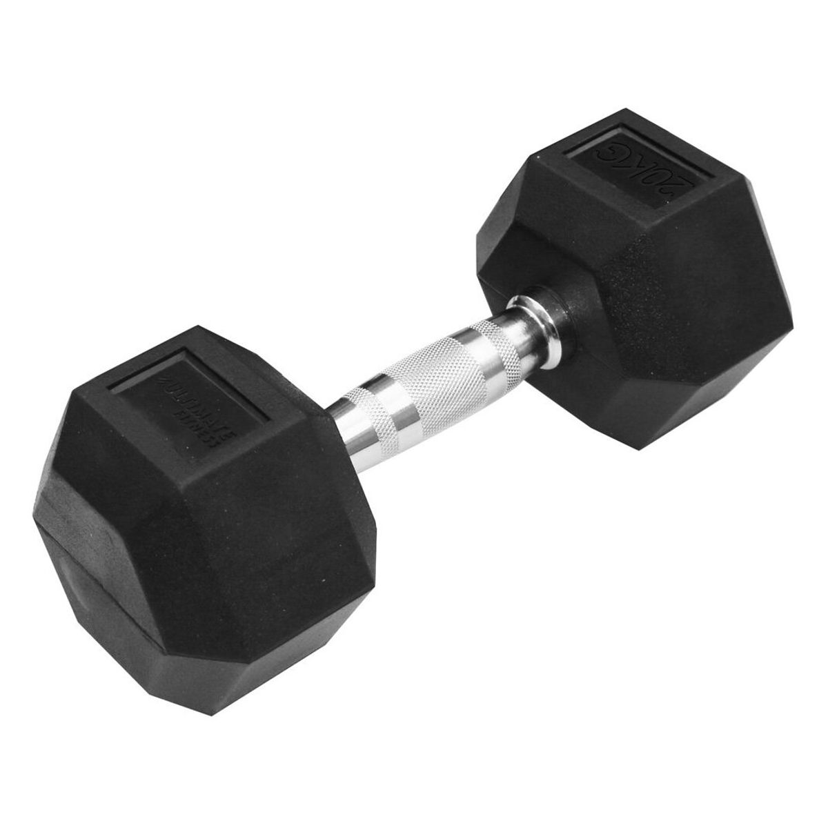 ULTIMATE FITNESS - Mancuerna Hexagonal 20 Kg