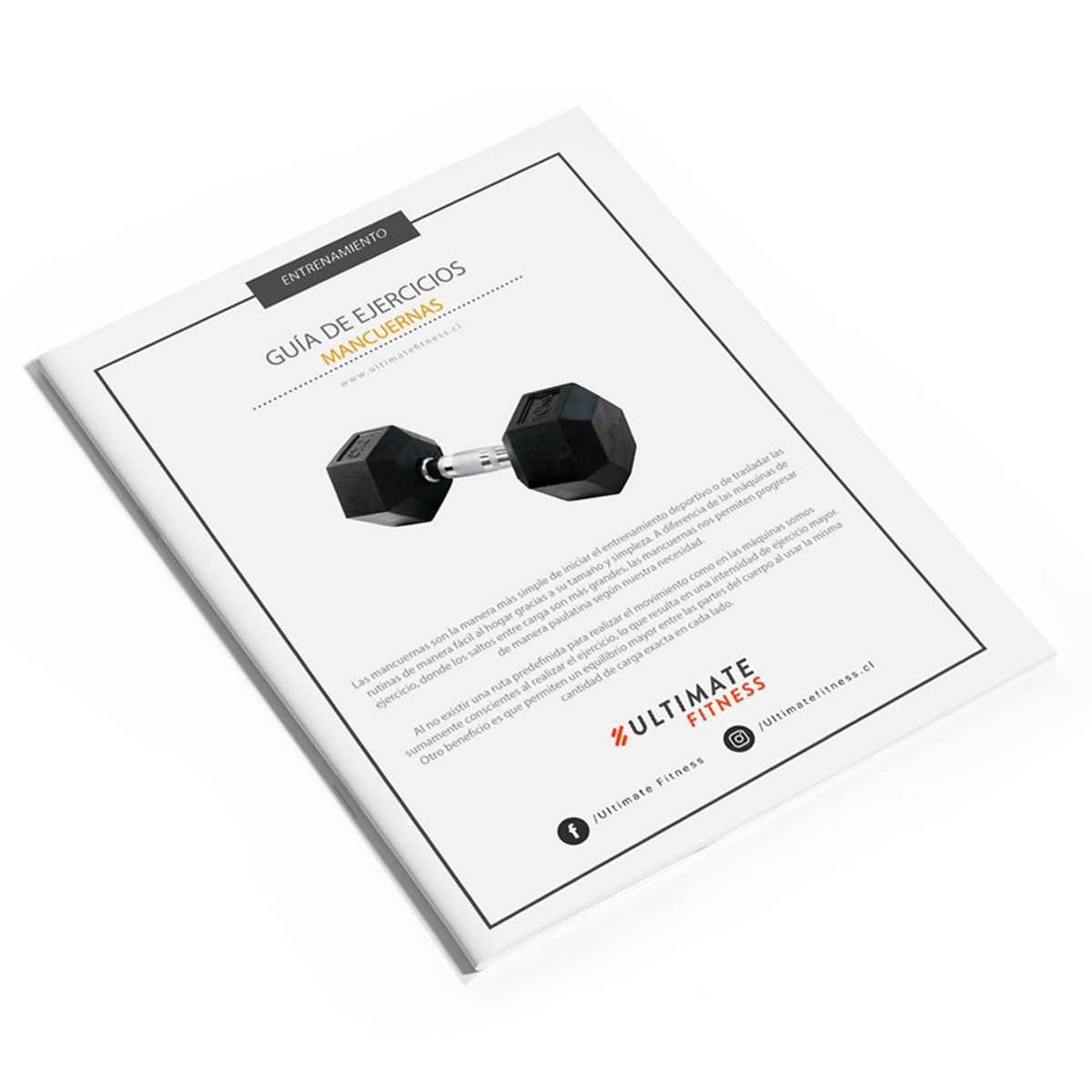 ULTIMATE FITNESS - Mancuerna Hexagonal 20 Kg